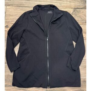 Eileen Fisher Jacket Small Womens‎ Black Tencel Full Zip Stretch